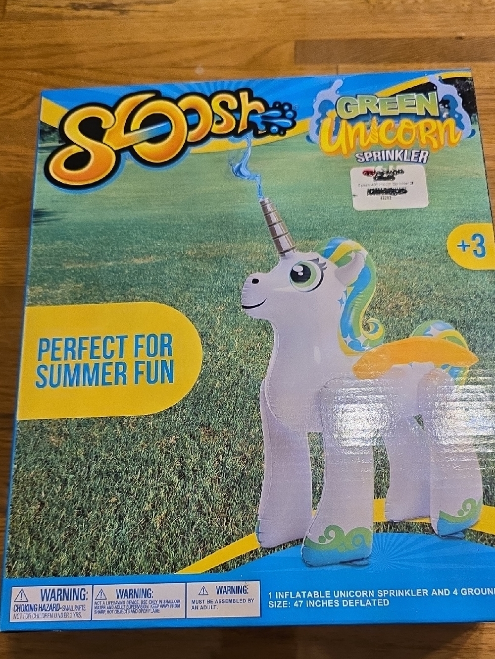 Green Unicorn Sprinkler - White & Green